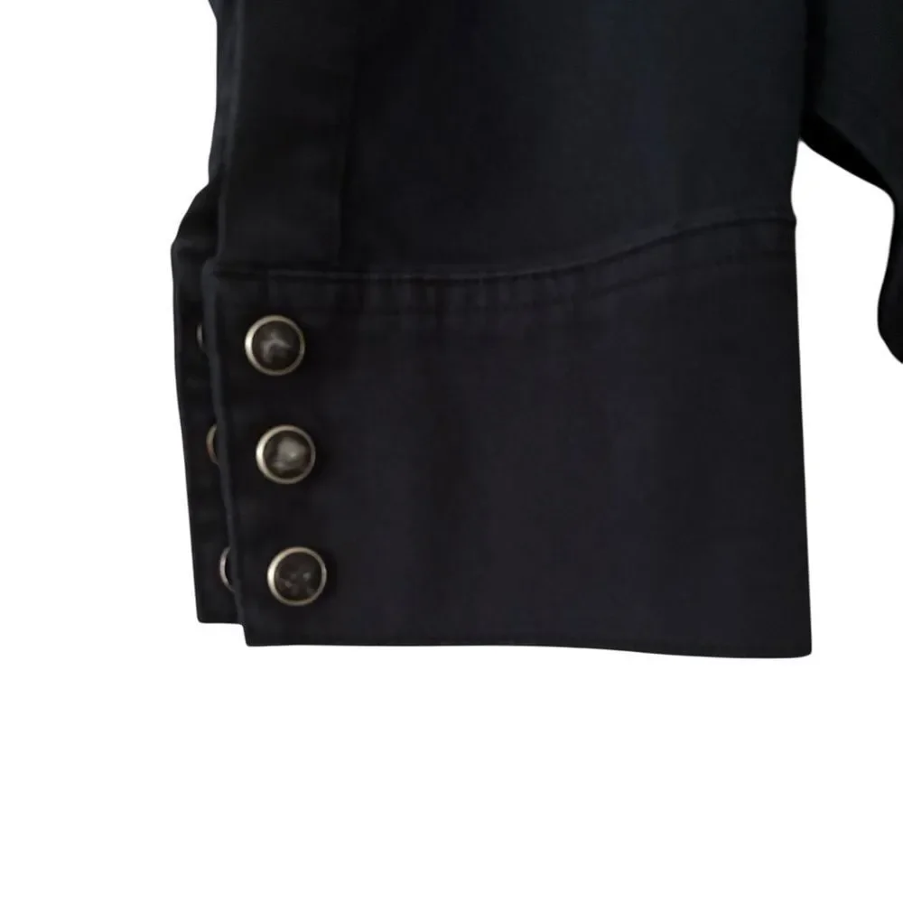 Lucky Brand Black Cotton Shirt Woman’s Size L - Picture 3 of 3